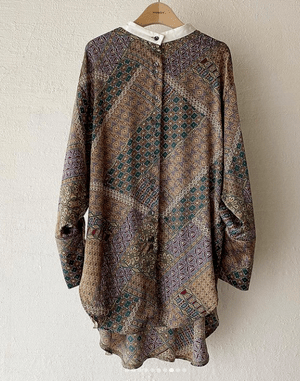 HOWDY. pattern no collar blouse.