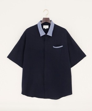 EMMA CLOTHES クレリックサマーシャツ(1/2 short sleeve)