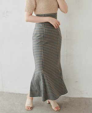 natural couture ハイウエストマーメイドスカート