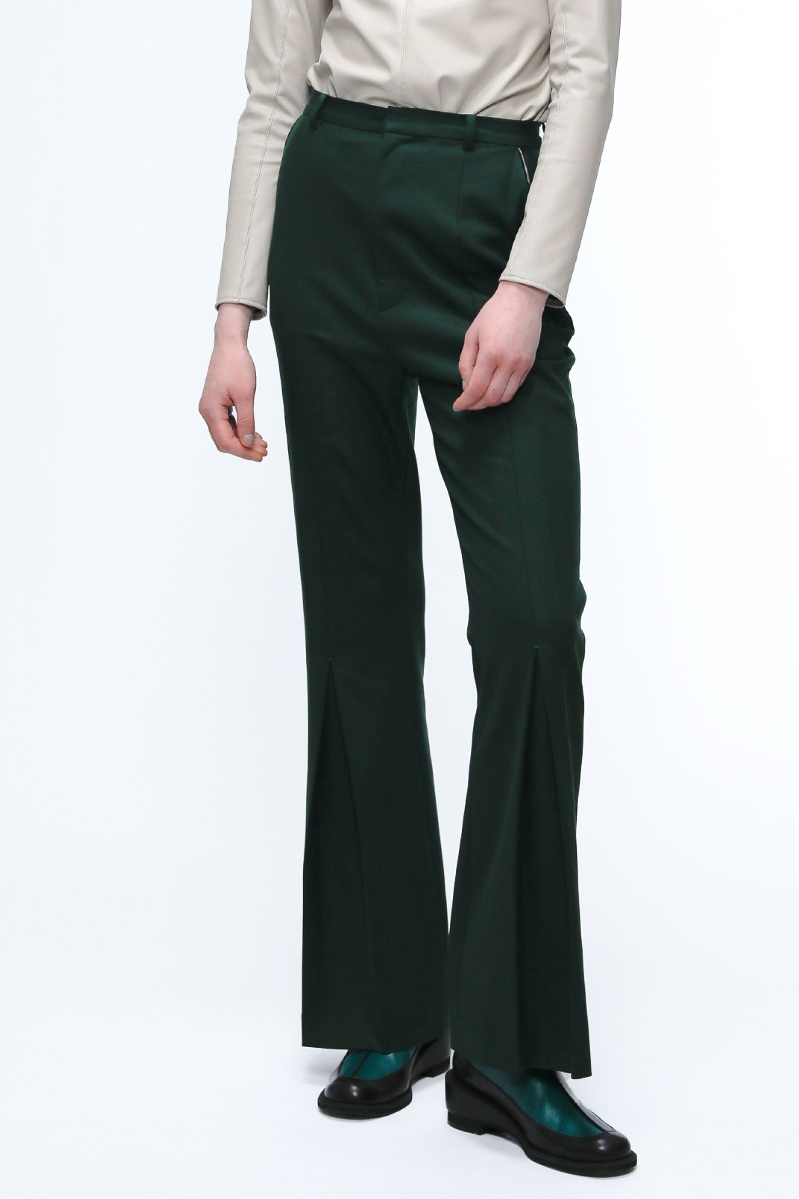 MURRAL Tucked flare trousers