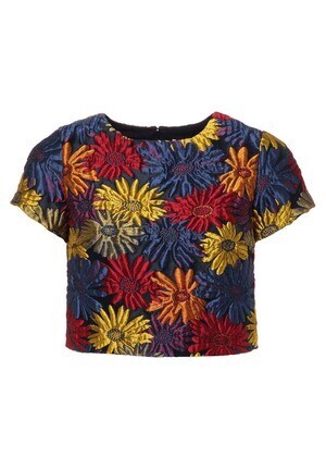 Alice + Olivia SARINA CREW NECK TOP