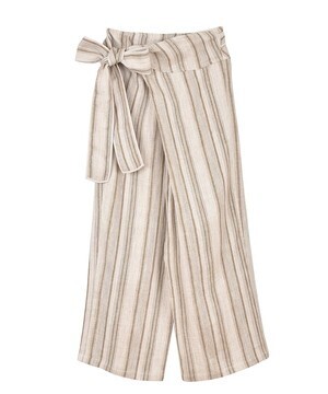 OUTERSUNSET stripe linen wrap pants