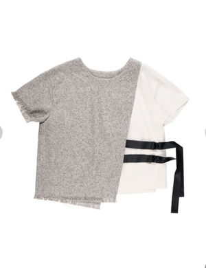 KOH.style リネンライクドッキングTシャツ