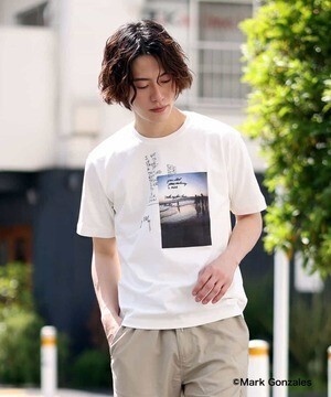 MK MICHEL KLEIN HOMME Mark Gonzales×MKオム】コラボクルーネックカットソー