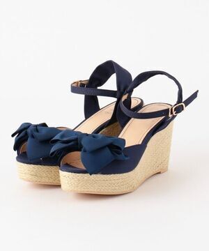 Feroux 【疲れにくい】RIBBONウェッジ サンダル