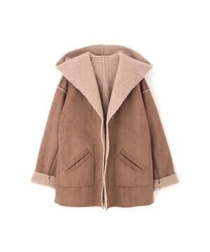 JILLSTUART フェイクムートンミディフードコート