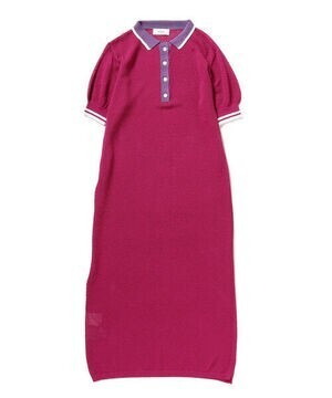 BeAMS DOT メッシュ ポロワンピース