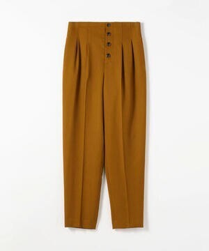 CABaN ウールツイル タックドテーパードパンツ