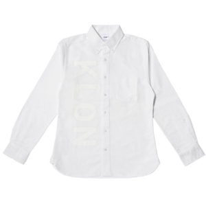 KLON KLON OX SHIRTS WHITE(VERTICAL LOGO)（S/M/L）