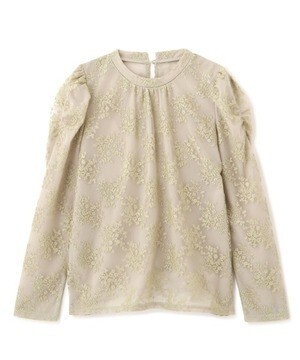 JILLSTUART エンブロイダリーパワショルカットソー