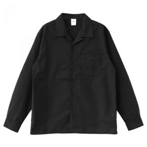 KLON KLON WORX OPEN COLLAR SHIRTS BLACK（S/M/L）