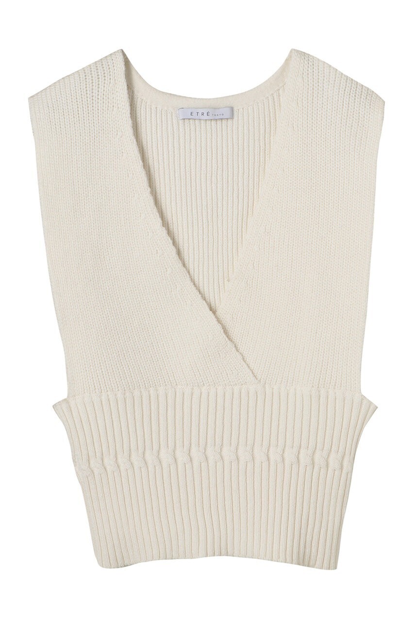 ETRE TOKYO コットンカシミヤノースリニット