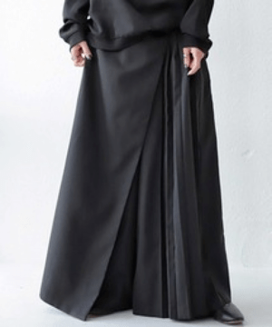 antiqua ハーフプリーツカフェパンツ パンツ レディース ・ps-00328