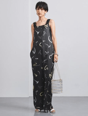 UNITED ARROWS UWMSC ペイントプリント サロペット