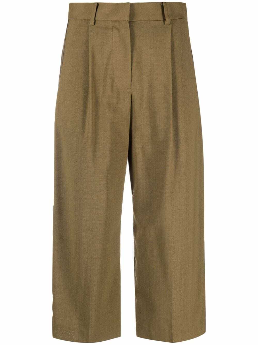 sacai クロップド ワイドパンツ