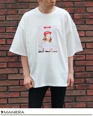 MANIERA キャップガールBIG Tシャツ