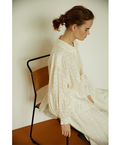 BLACK BY MOUSSY gather sleeve shirt