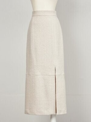 Rosarymoon Loop Yarn Slit Skirt