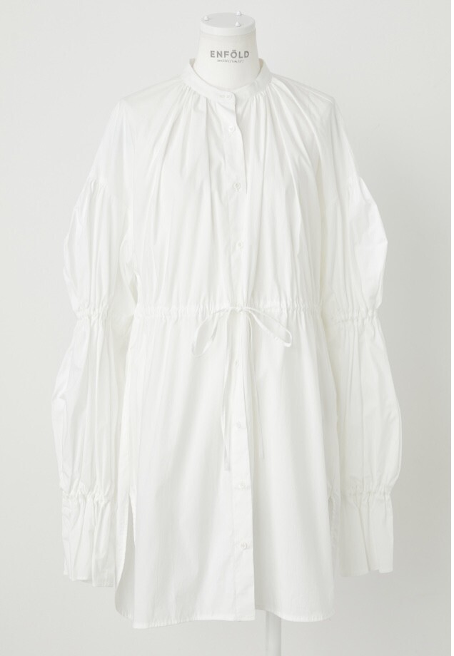 ENFOLD SOMELOS ギャザーオーバーBLOUSE