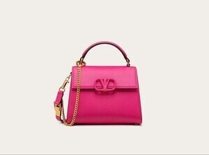 VALENTINO Vスリング グレインカーフスキン ミニ ハンドバッグ