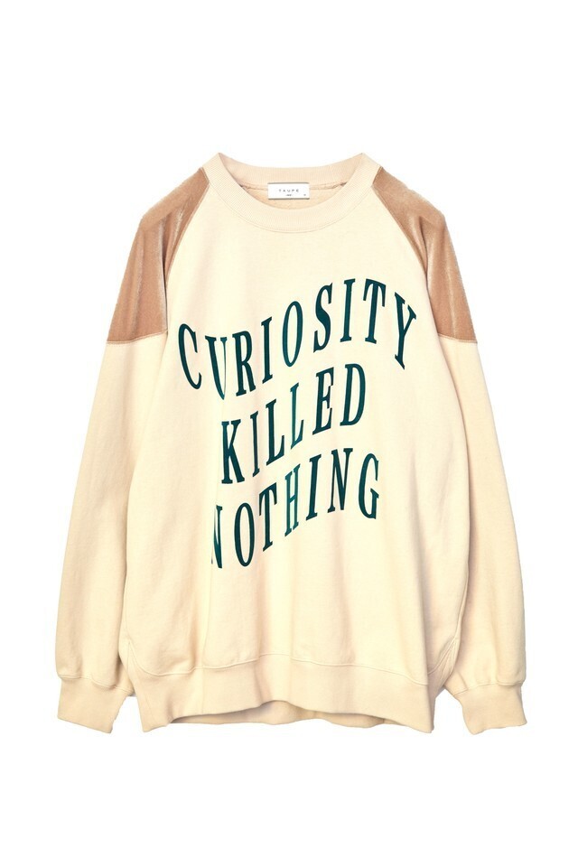 TAUPE Velour Curiosity Sweatshirt