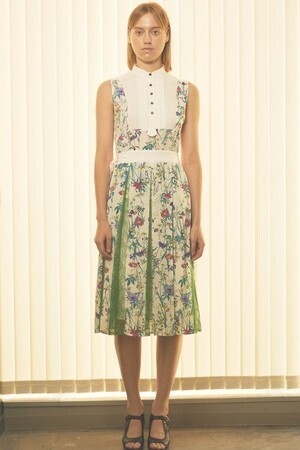 HUNDRED COLOR Flower Print Plerts One Pice