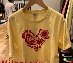 KENZO コンバインドハートプリントTシャツ