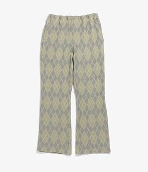 NEEDLES W.U. Boot-Cut Pant - Pe/R/Ac/C Argyle Jq.