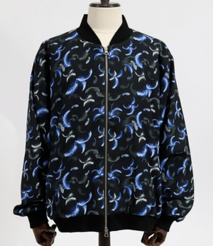 CAMBIO mj7264-Blue Feather Loose Blouson