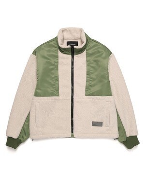 LIBERE ビッグシルエットボアフリースジャケット