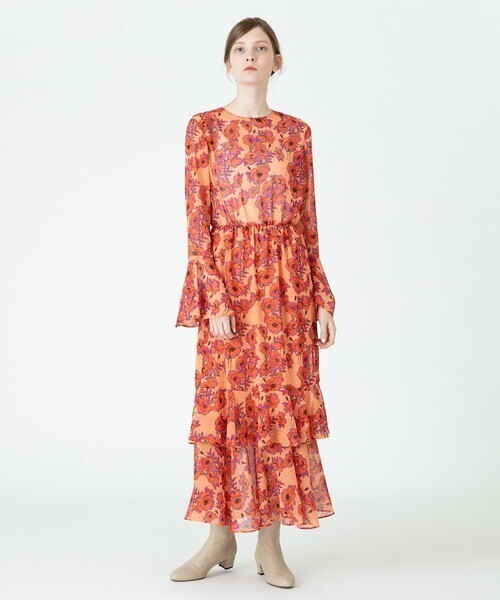 Loulou Willoughby ドラマティックフラワーワンピース