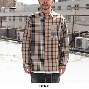 White Mountaineering CHECK BIG SHIRT