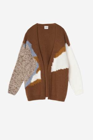 ALYSI CARDIGAN INTARSIO