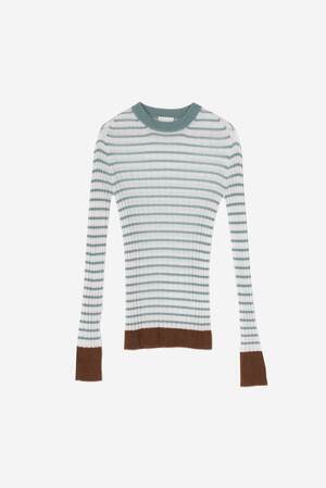 ALYSI ALPACA STRIPES SWEATER