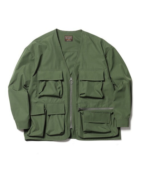 MR.OLIVE ウォータープルーフ T/Cウェザー/ハンティング ジップアップジャケット