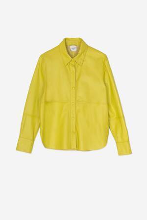ALYSI LEATHER SHIRT