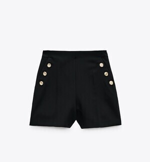 ZARA ボタン付きバミューダパンツ