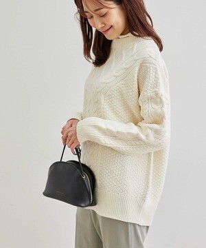 ROPE' PICNIC バンドンニットケーブルプルオーバー