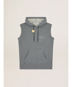 Golden Goose sleeveless hoodie Game EDT Capsule Collection in gray melange