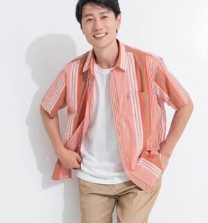 Hush Puppies サッカーグラデーションストライプシャツ
