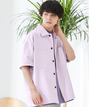 MONO-MART TRストレッチ ビッグステッチ オーバーサイズ レギュラカラーCPOシャツ