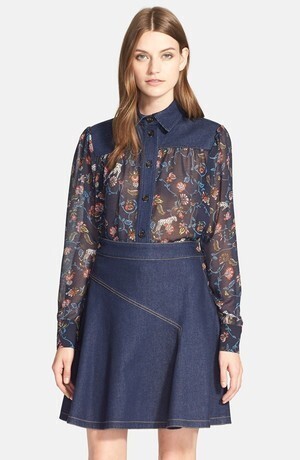 SEE BY CHLOE Floral Print Woven Top