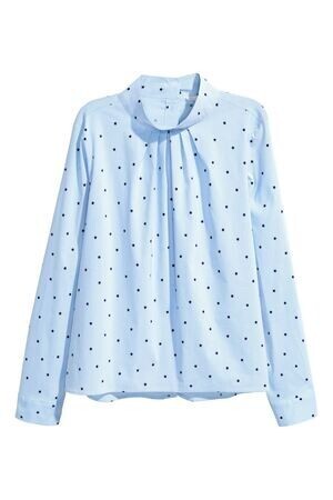 H&M スタンドカラーブラウス