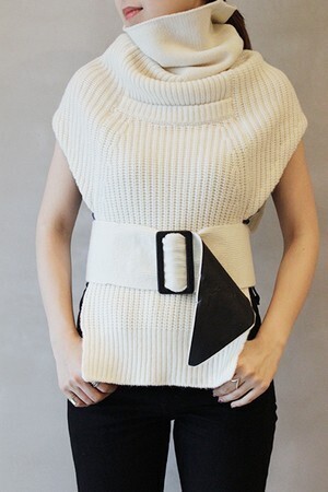 TOGA PULLA Rib knit neck warmer