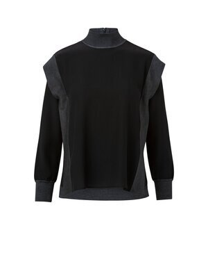 Akris シルク×シルクニット・チュニック