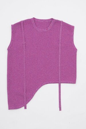 led.tokyo ASYMMETRY HEM HG N/S TOP