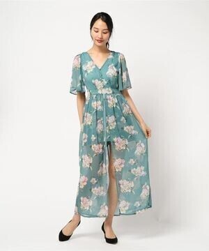 rienda flowerレイヤードロンパース