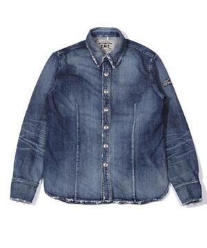 TMT SCAR-STITCH DENIM SHIRTS