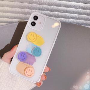 Lamitte deco 個性的で可愛い♪スマイル 絵具 個性派 iPhoneケース