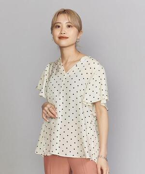 BEAUTY&YOUTH UNITED ARROWS BY∴ キュプラスキッパーフレアスリーブブラウス -ウォッシャブル-